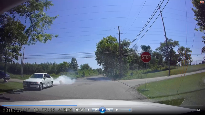I never adjusted the clock on the dash cam for daylight savings, oops